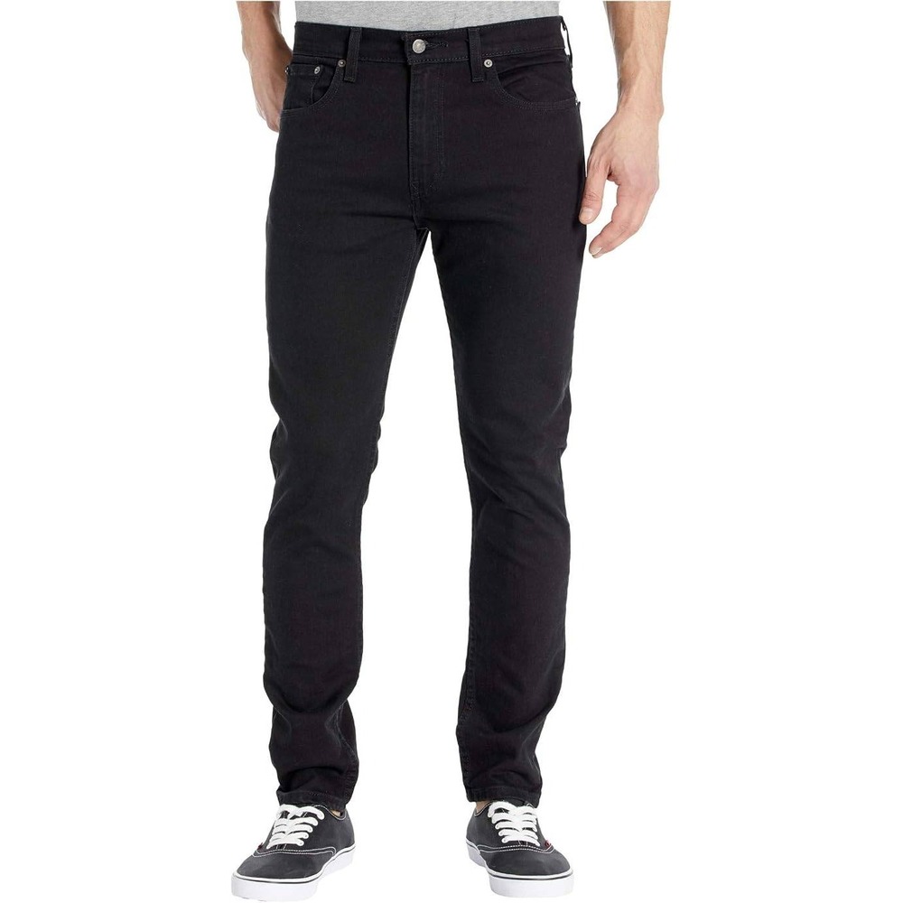 Levi's 512 Slim Taper 34x29 Men's Stretch Denim Jeans Black